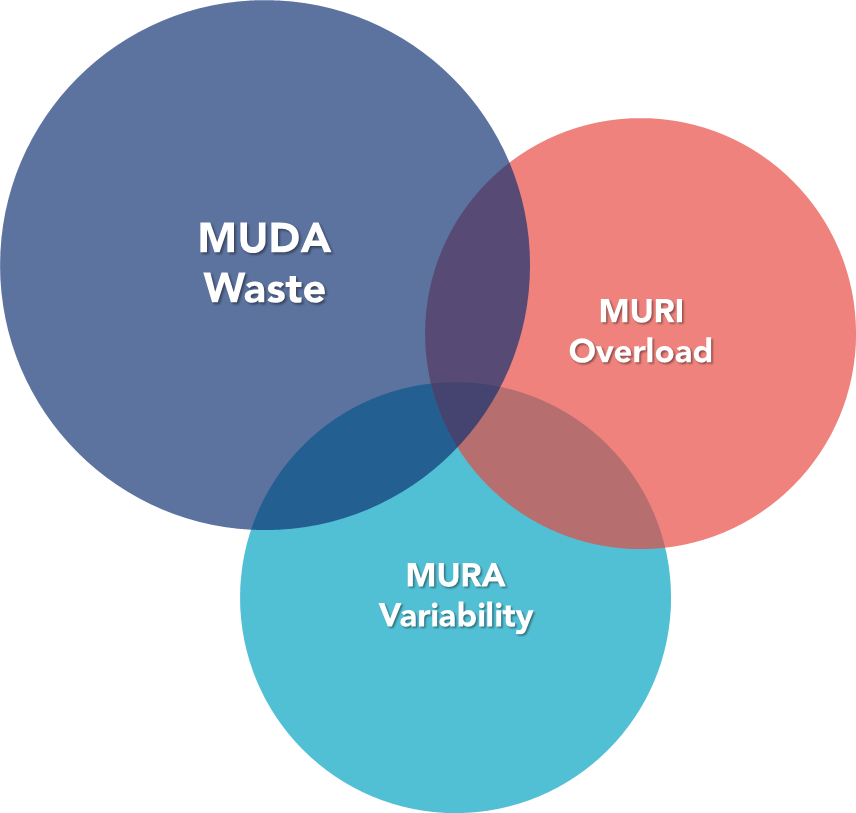 3Ms diagram (Muda, Mura and Muri)