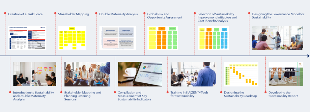 Sequence of Steps for Defining the Sustainability Strategy 