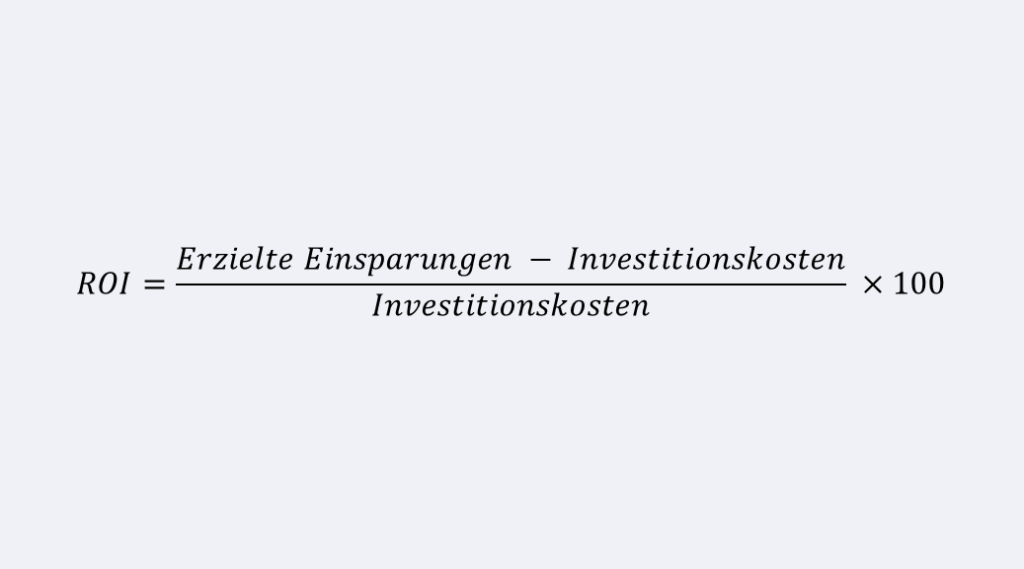 ROI-Berechnungsformel