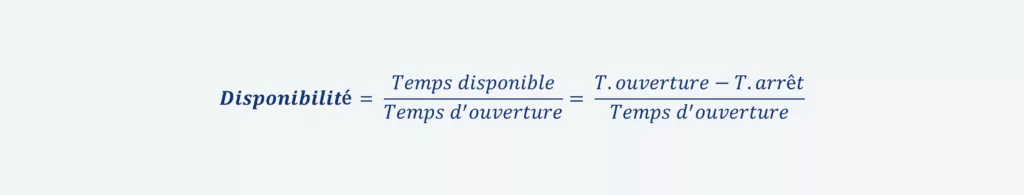 Calcul de la disponibilit&eacute; 
