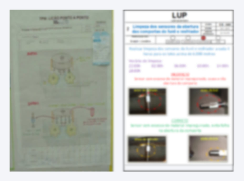 Sheet of paper with the "one-point" tool 