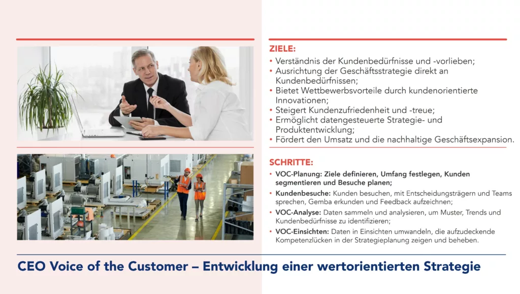 CEO Stimme des Kunden zur Entwicklung einer wertbasierten Strategie