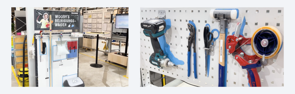 Example of 5S implemented on the shop floor