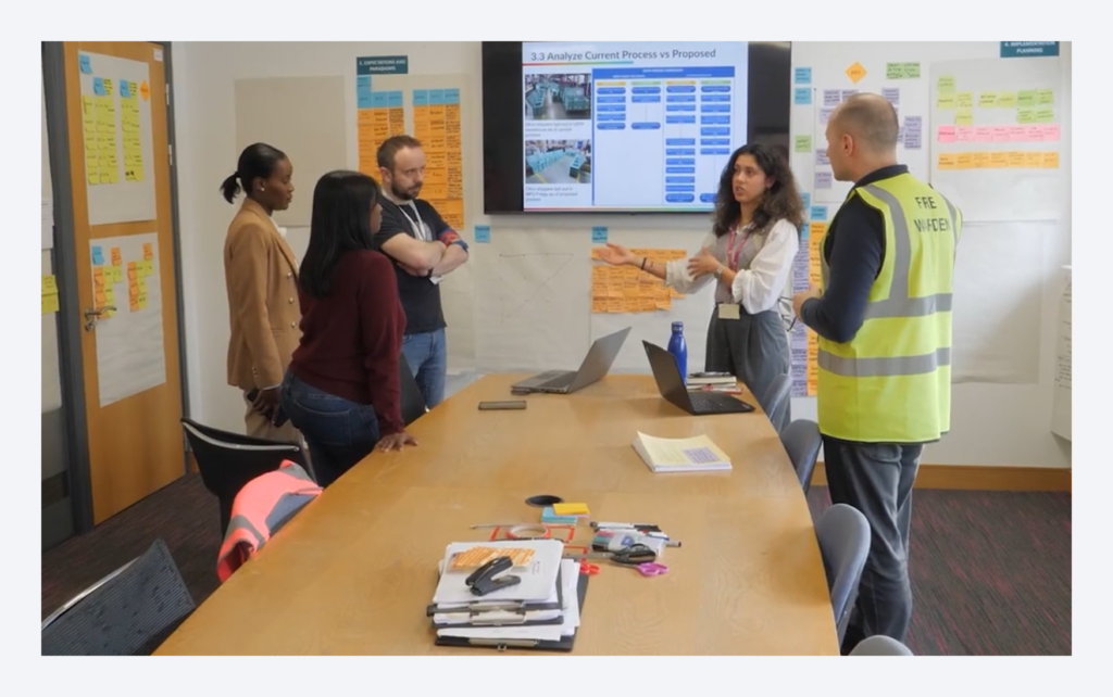 Example of a team daily meeting