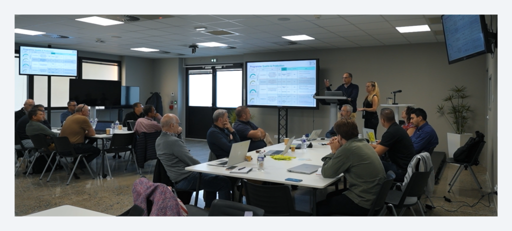  Team observing and analyzing key performance indicators 