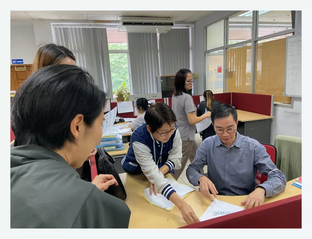 SCCC Leadership Engaging with Teams at the Gemba