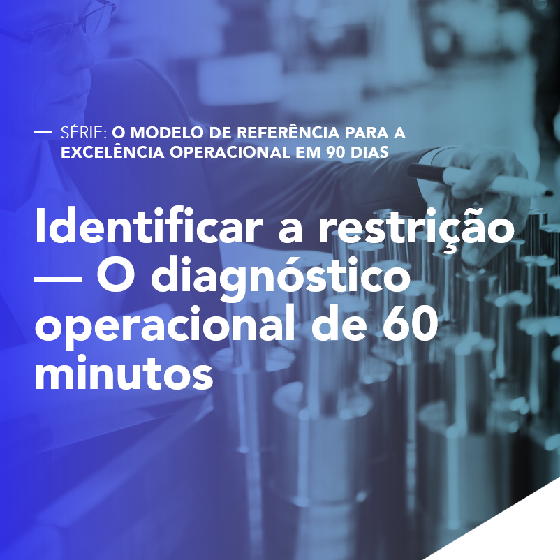 Identificar a restrição — O diagnóstico operacional de 60 minutos