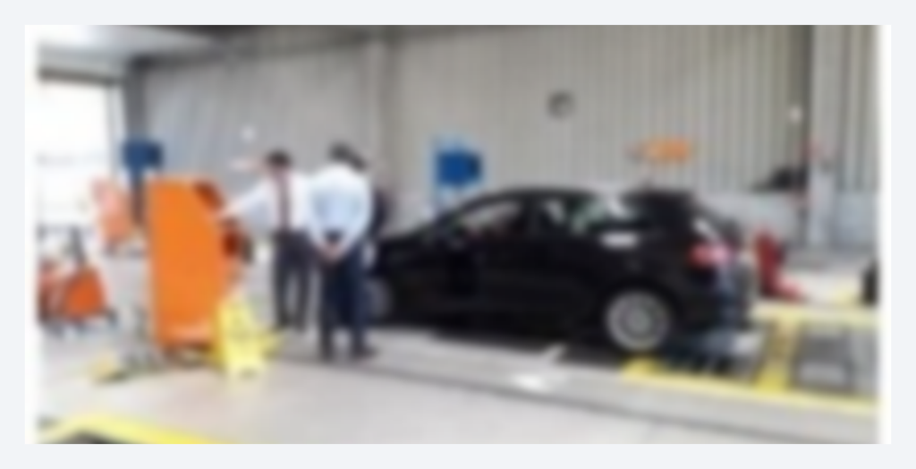 Exemplo de uma inspeção automóvel