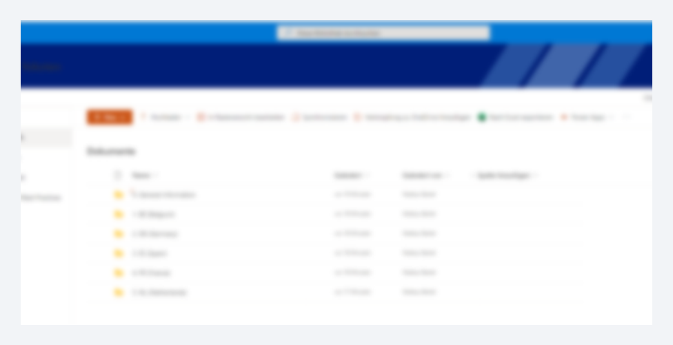 Example of a Sharepoint system