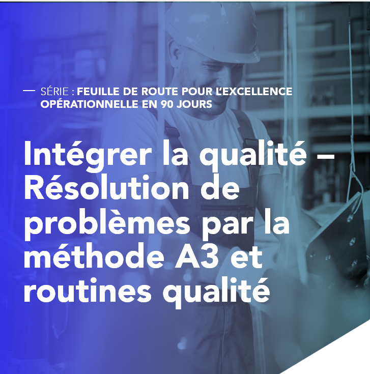 Intégrer la qualité – résolution de problèmes par la méthode A3 et routines qualité