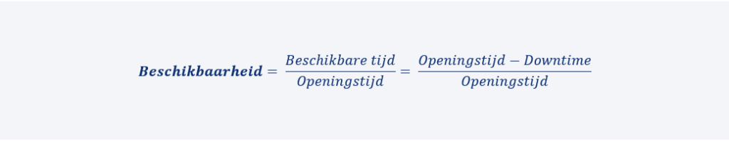 Beschikbaarheidsberekening