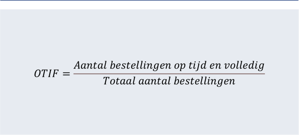 OTIF-berekeningsformule