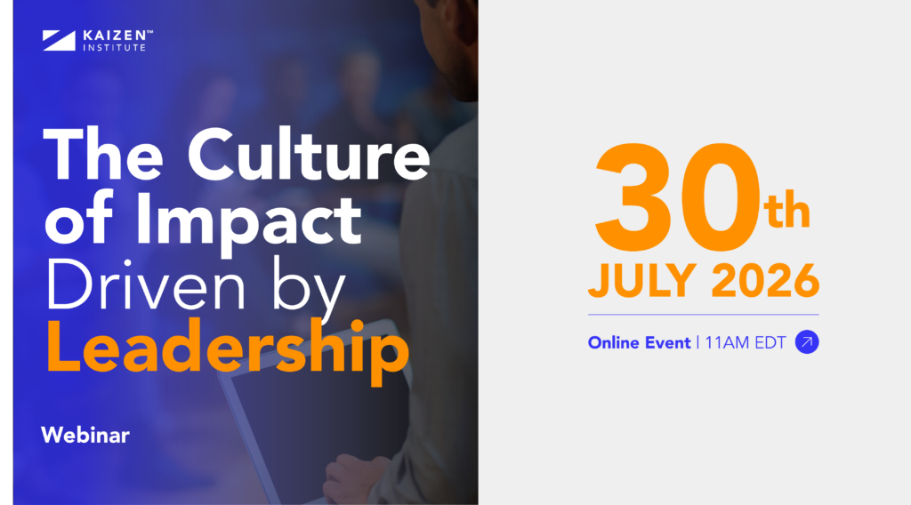 Kaizen Culture of Impact Online Event Banner - Driven By Leadership